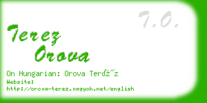 terez orova business card